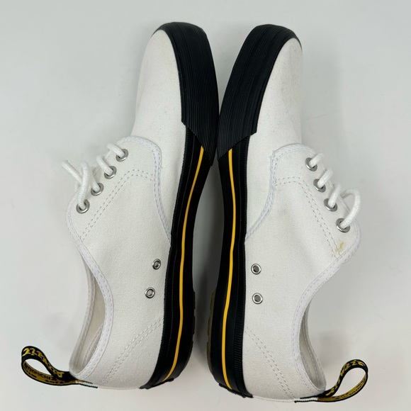 Dr Martens Pressler Canvas Sneaker, White Unisex, Mens 8, Womens 9, Like New. - Picture 5 of 9